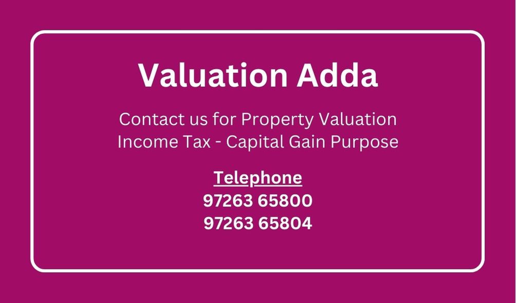 Capital Gain Income Tax Purpose Property Valuation