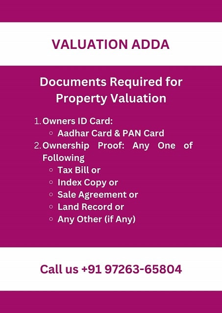 Documents required for Property Valuation for VISA