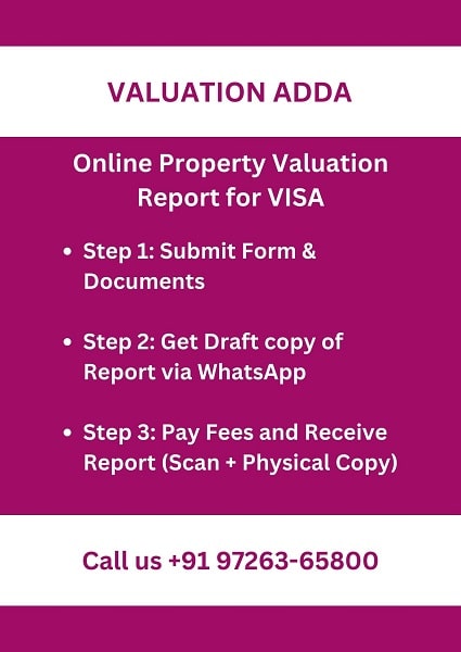 Online Property Valuation Certificate for VISA